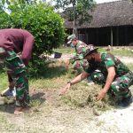 TMMD Kodim Bojonegoro, Pekarangan Rumah Singgah Satgas Dibersihkan