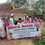 Hasan Ibrahim Wakili Brigpol Maidani Serahkan Bantuan ke Ponpes Darul Hikmah Babeko