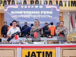 Polda Jatim Bongkar Penyelundupan Senjata untuk KKB di Papua